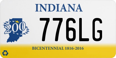 IN license plate 776LG
