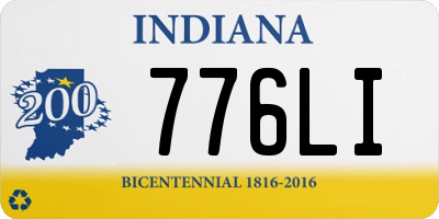 IN license plate 776LI