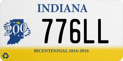 IN license plate 776LL