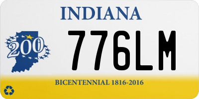 IN license plate 776LM