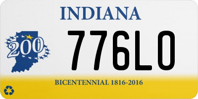 IN license plate 776LO