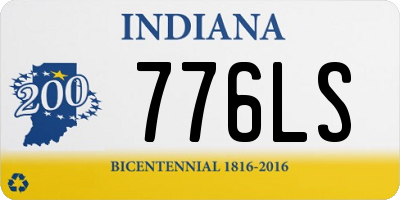 IN license plate 776LS