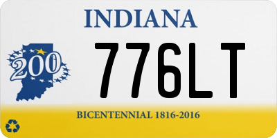 IN license plate 776LT