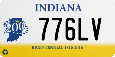 IN license plate 776LV