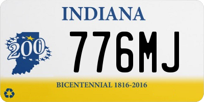 IN license plate 776MJ