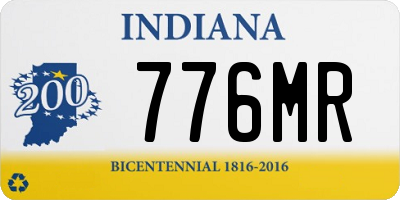 IN license plate 776MR