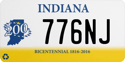 IN license plate 776NJ