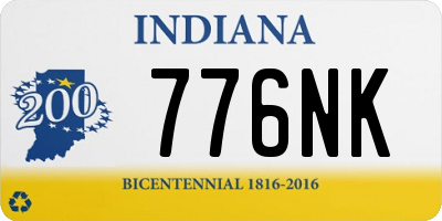 IN license plate 776NK