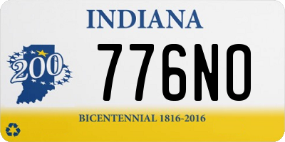 IN license plate 776NO