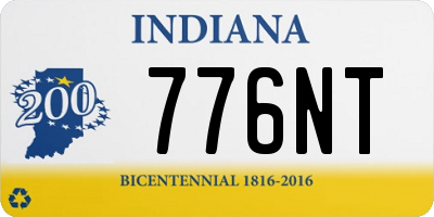 IN license plate 776NT