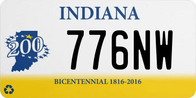 IN license plate 776NW