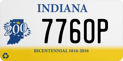 IN license plate 776OP