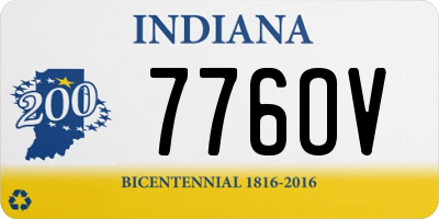 IN license plate 776OV