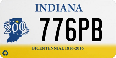 IN license plate 776PB