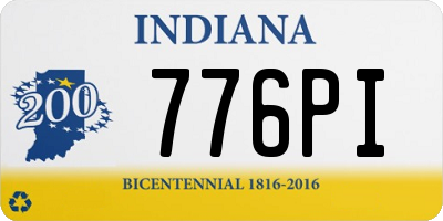 IN license plate 776PI