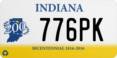 IN license plate 776PK