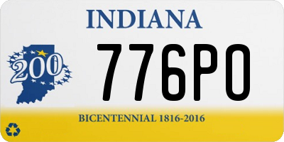 IN license plate 776PO