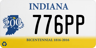 IN license plate 776PP