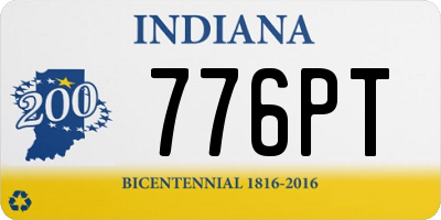 IN license plate 776PT