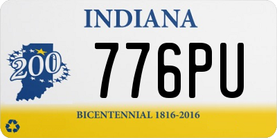 IN license plate 776PU