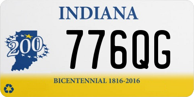 IN license plate 776QG