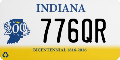 IN license plate 776QR