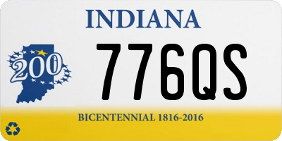 IN license plate 776QS