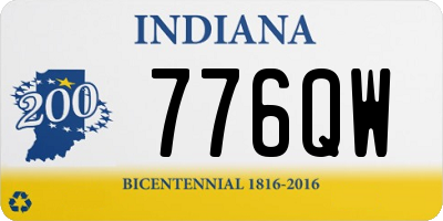 IN license plate 776QW