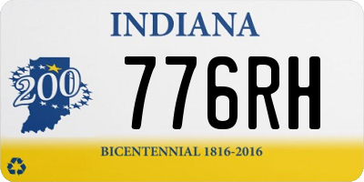 IN license plate 776RH