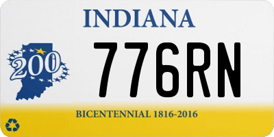 IN license plate 776RN