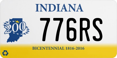 IN license plate 776RS