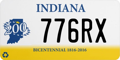 IN license plate 776RX