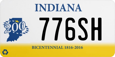 IN license plate 776SH