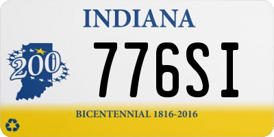 IN license plate 776SI