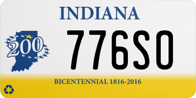 IN license plate 776SO