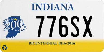 IN license plate 776SX