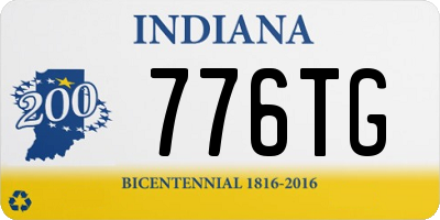 IN license plate 776TG