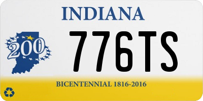 IN license plate 776TS