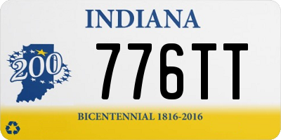 IN license plate 776TT