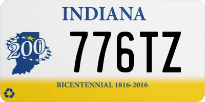 IN license plate 776TZ