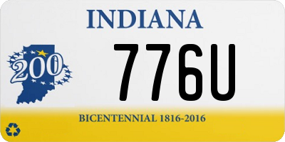 IN license plate 776U