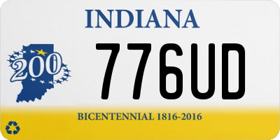 IN license plate 776UD