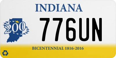 IN license plate 776UN