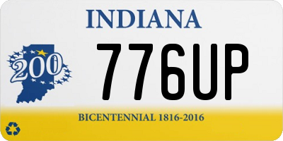 IN license plate 776UP