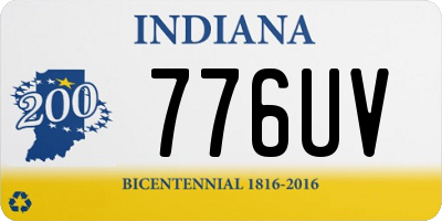 IN license plate 776UV