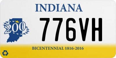 IN license plate 776VH