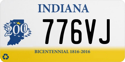 IN license plate 776VJ