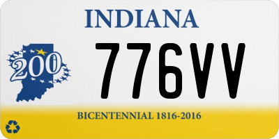 IN license plate 776VV