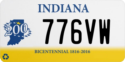 IN license plate 776VW