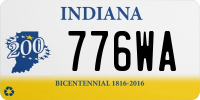IN license plate 776WA